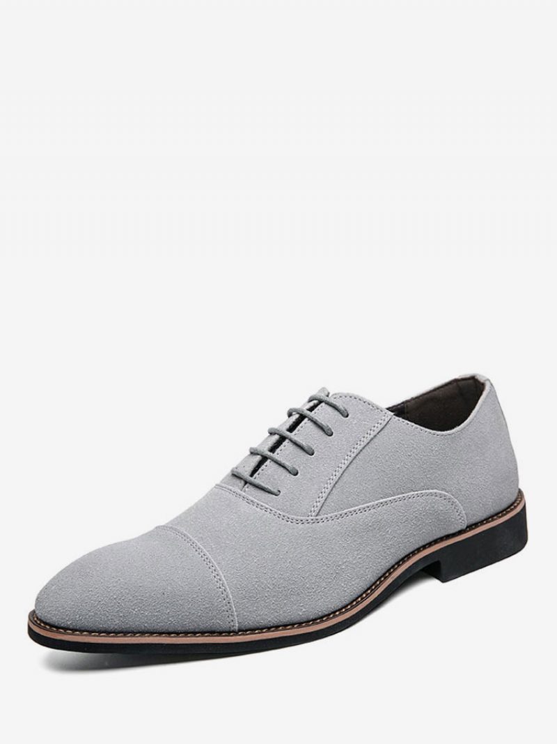 Herren Oxford-schuhe Für Formelle Anlässe Moderner Spitzer Zehenriemen Verstellbares Pu-leder