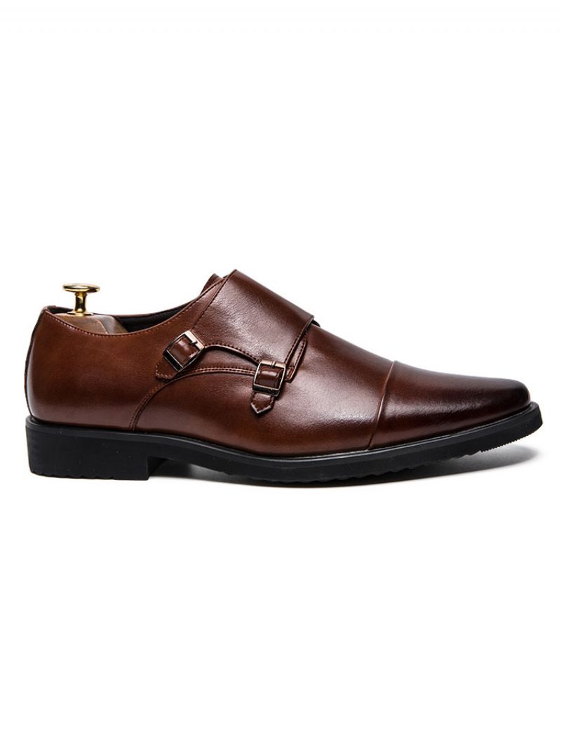 Herren-schuhe Mit Monk-riemen - Kaffeebraun