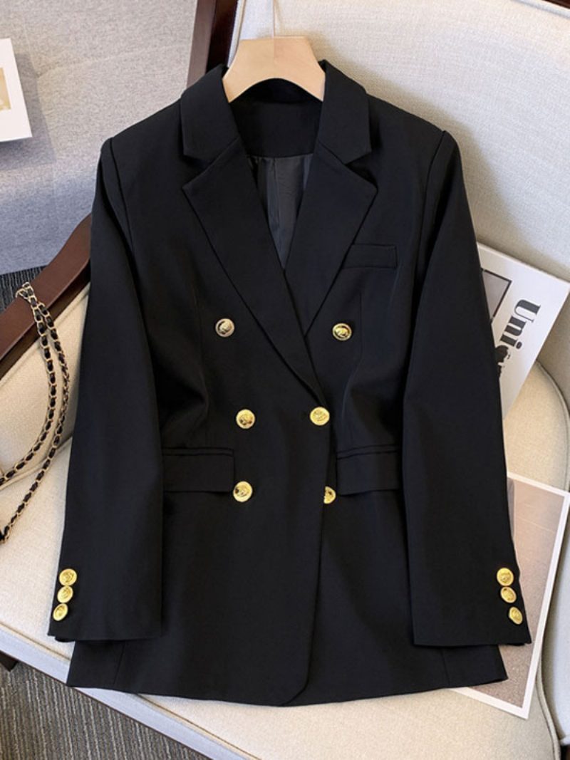 Blazer-jacke Zweireihig Herbst-chic-oberbekleidung Für Damen