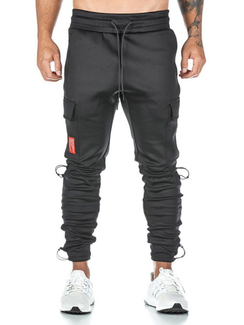 Herrenhose Schicke Schmal Zulaufende Jogginghose Schwarze Hose