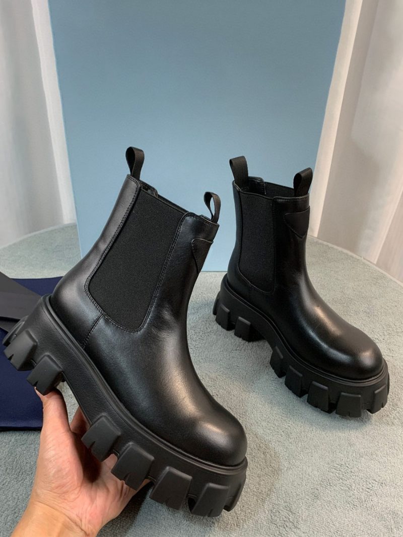 Damen-stiefeletten Mit Metalldetails Und Runder Zehenpartie - Schwarz