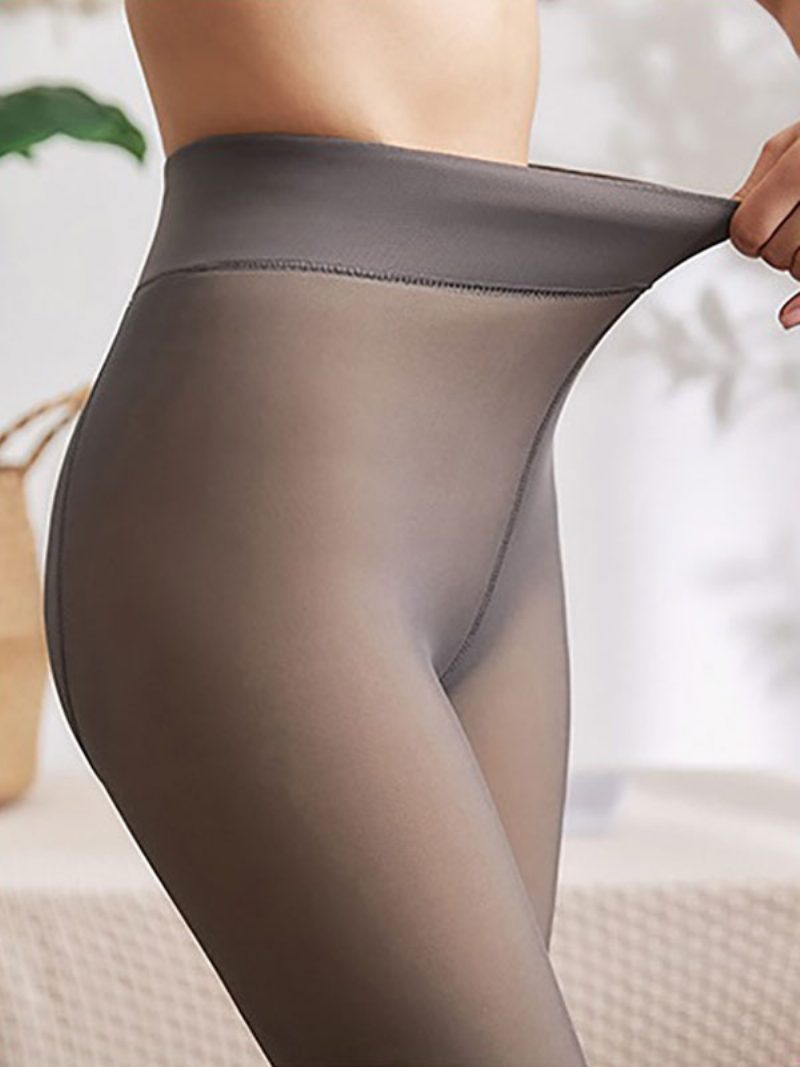 Schlankheits-leggings Für Damen Bequeme 320-g-strumpfhose Warme Winterstrümpfe - Grau