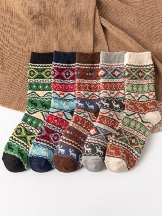 Socken Kaffeebrauner Wollfarbblock