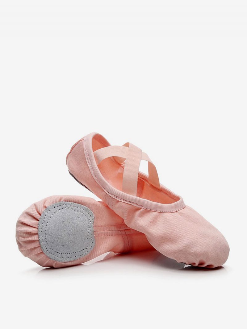 Damen-ballett-tanzschuhe Kamel Geschlossene Zehenpartie - Rosa