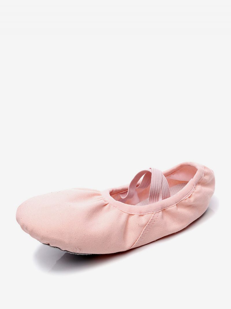 Damen-ballett-tanzschuhe Rote Tanzschuhe Mit Geschlossener Zehenpartie - Rosa