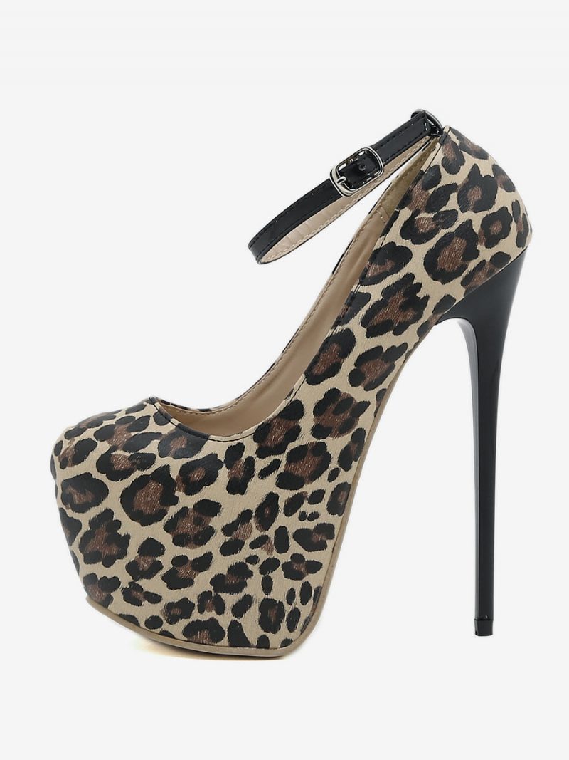 Sexy High Heels Für Damen Stiletto-absatz Pu-leder-pumps - Leopard