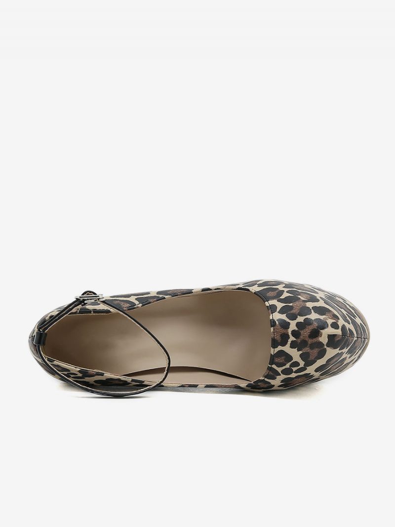 Sexy High Heels Für Damen Stiletto-absatz Pu-leder-pumps - Leopard