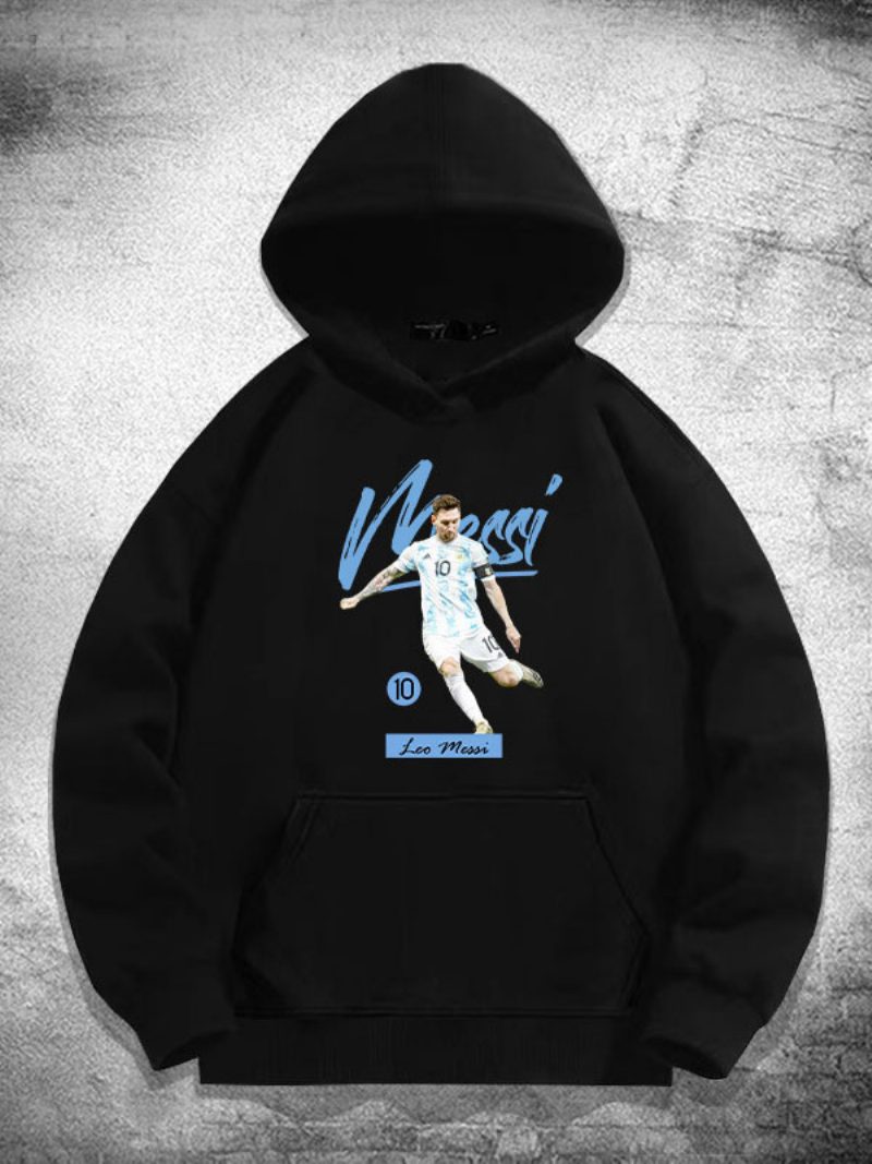 Argentinien Messi Langarm-herren-kapuzenpullover