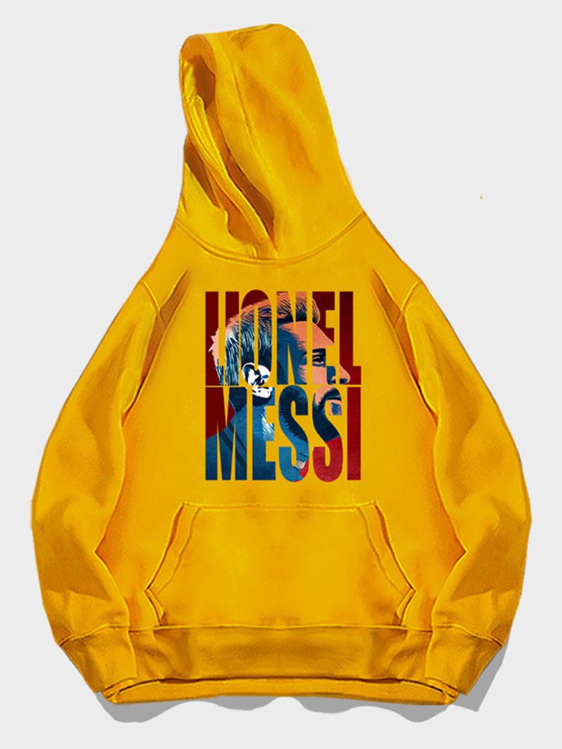 Argentinien Messi Nummer 10 Hoodie Herren Top - Gelb