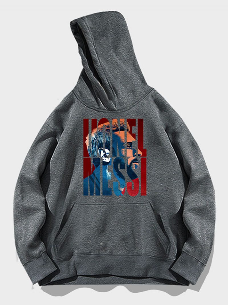 Argentinien Messi Nummer 10 Hoodie Herren Top - Grau