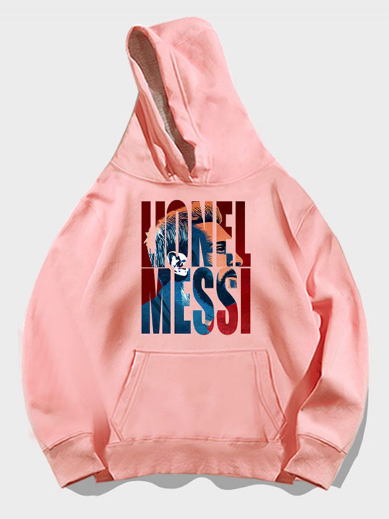 Argentinien Messi Nummer 10 Hoodie Herren Top - Rosa