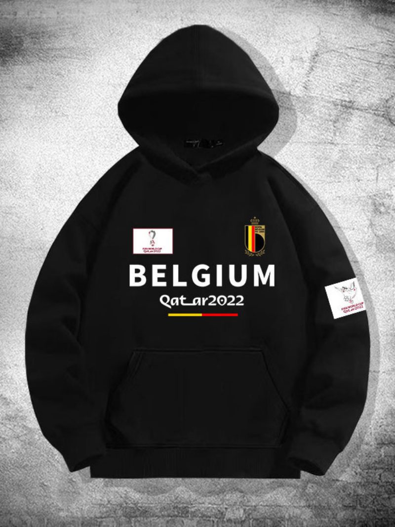 Belgien Team Hoodie Herrenoberteil