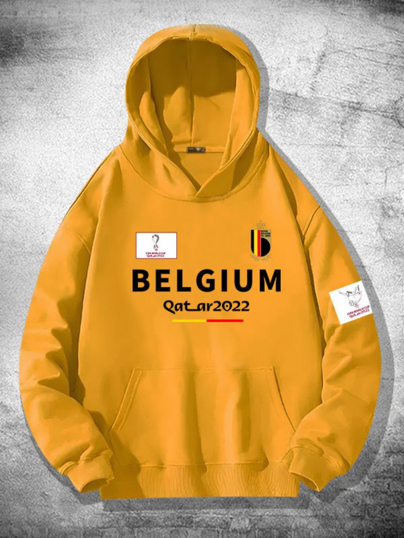 Belgien Team Hoodie Herrenoberteil - Gelb