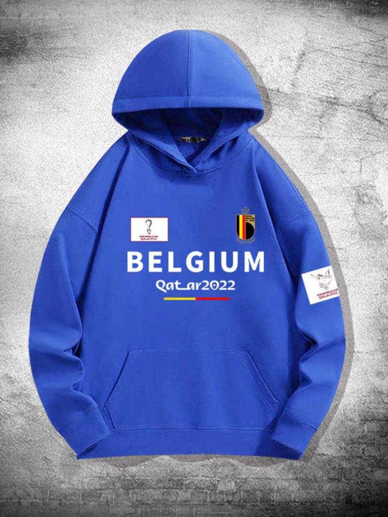 Belgien Team Hoodie Herrenoberteil - Blau