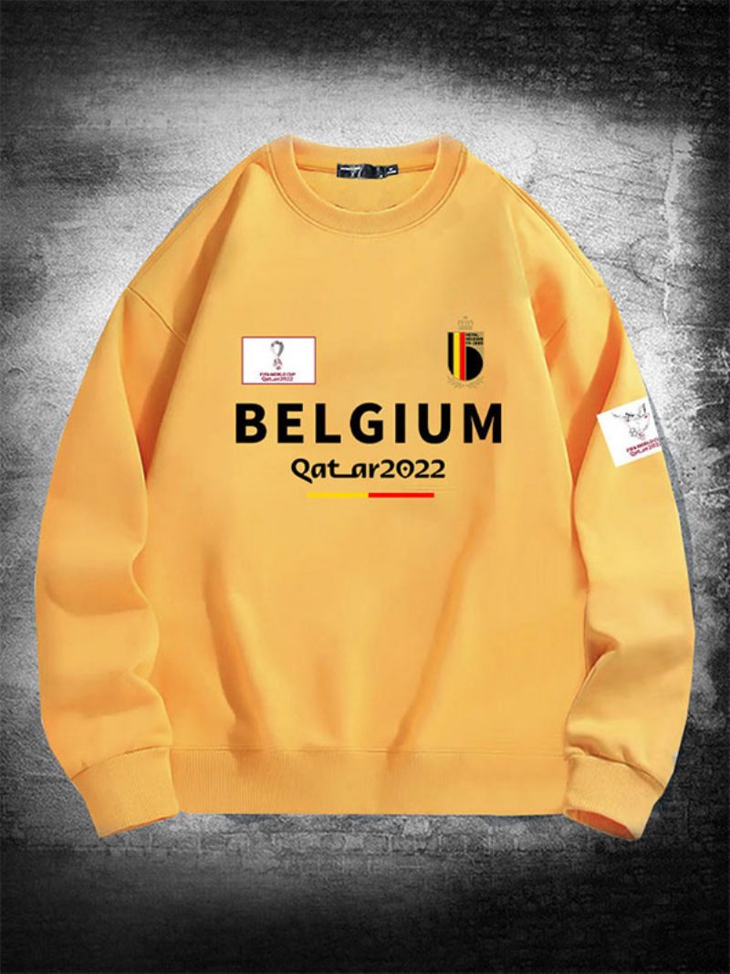 Belgien-team-sweatshirt-herrenoberteil - Gelb