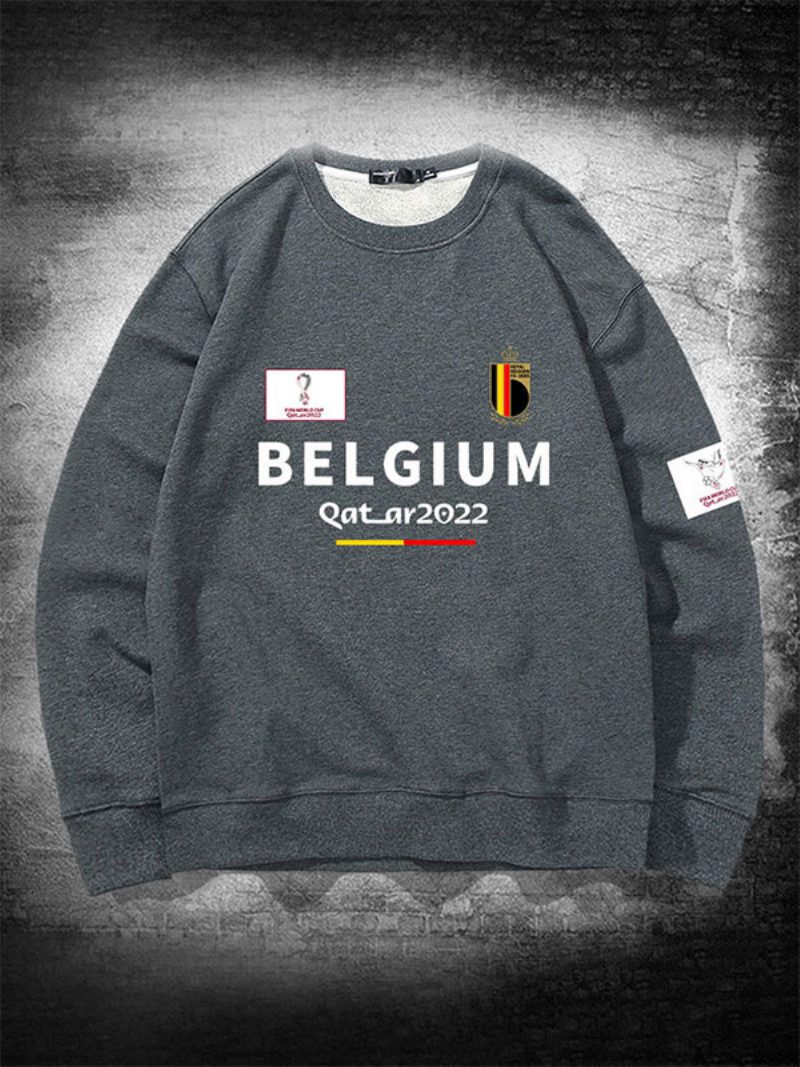 Belgien-team-sweatshirt-herrenoberteil - Grau