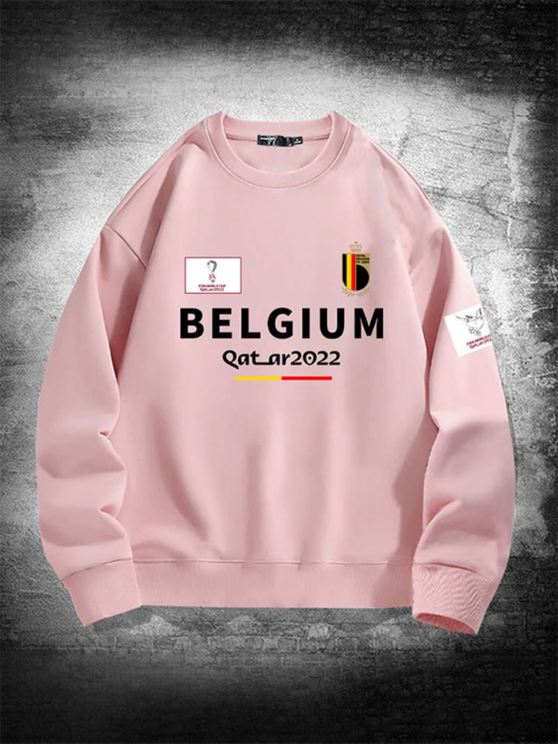 Belgien-team-sweatshirt-herrenoberteil - Rosa