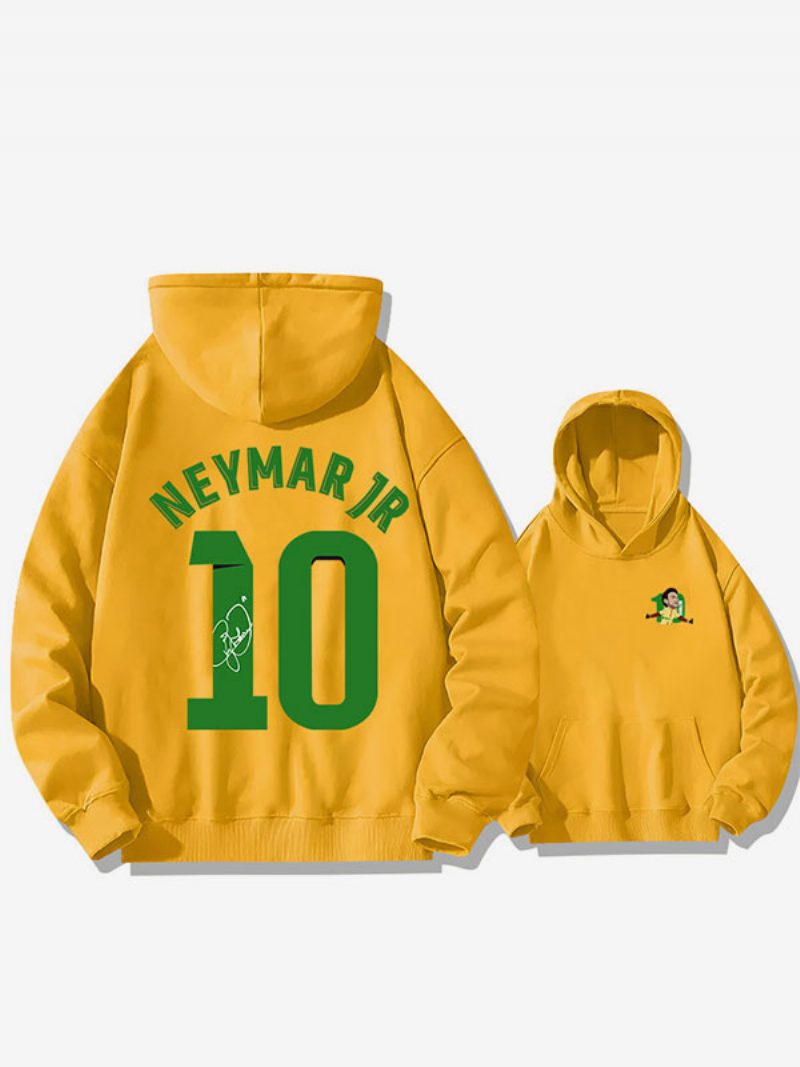 Brasilien Trainings-hoodie Neymar Nummer 10 Herrenoberteil - Gelb