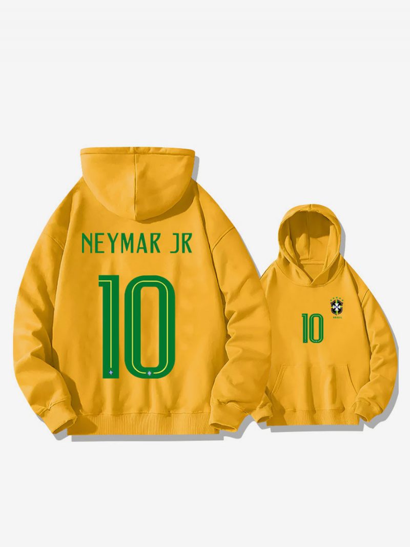 Brasilien Trainings-hoodie Neymar Nummer 10 Herrenoberteil - Gelb