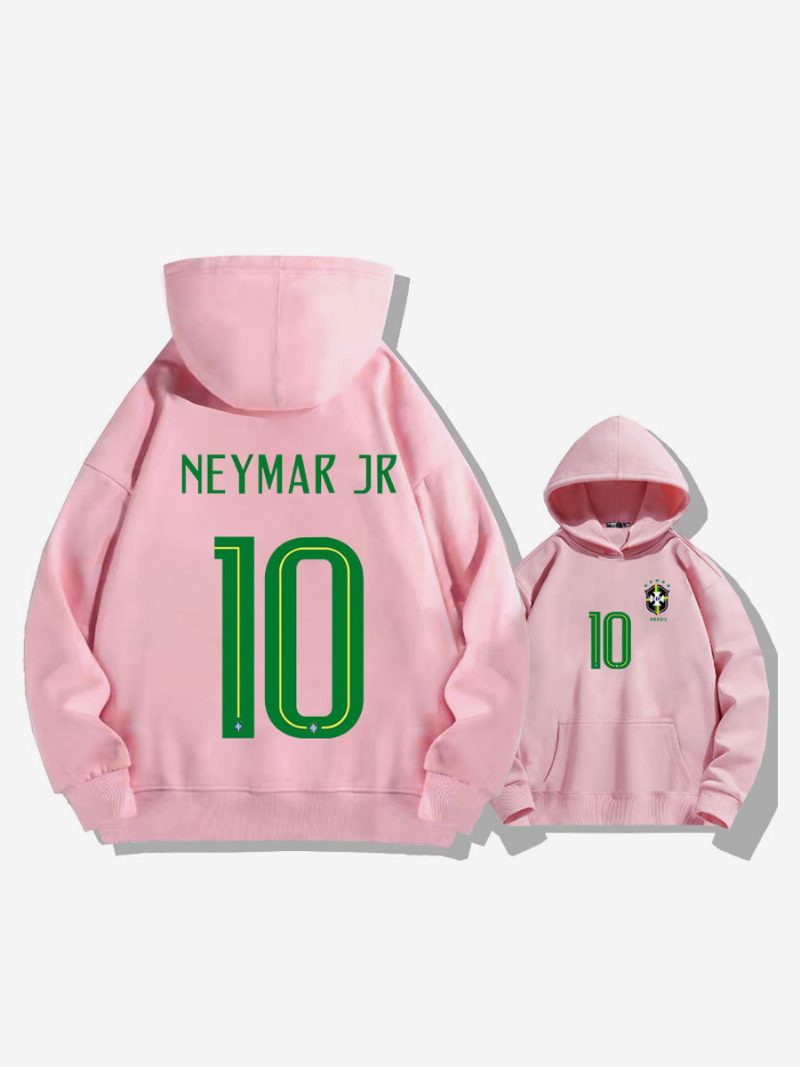 Brasilien Trainings-hoodie Neymar Nummer 10 Herrenoberteil - Rosa