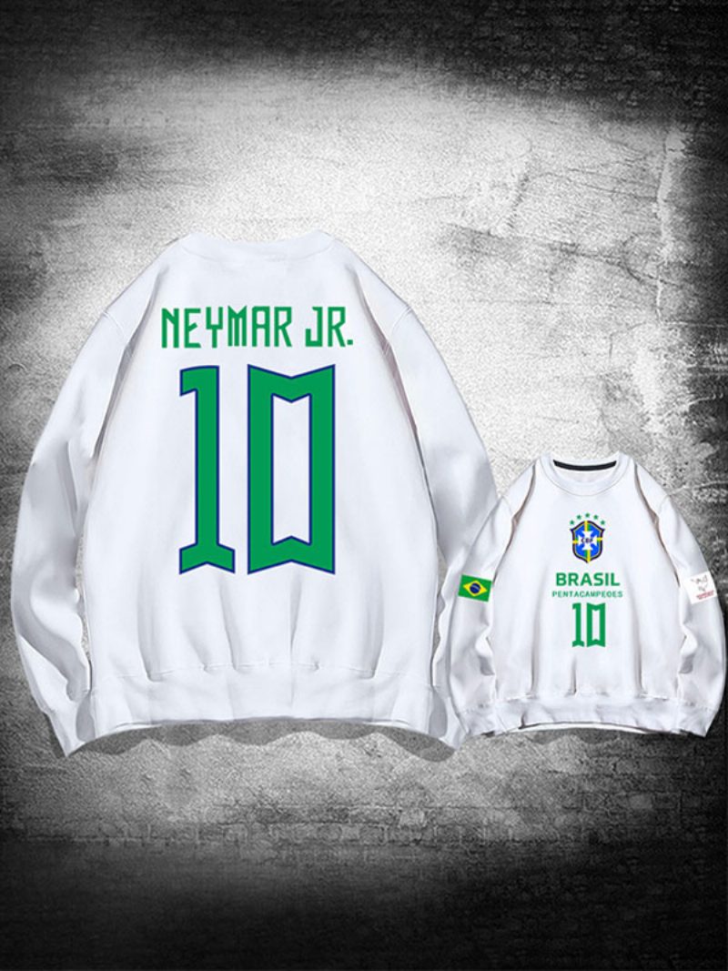 Brasilien-trainings-sweatshirt Neymar Nummer 10 Herrenoberteil