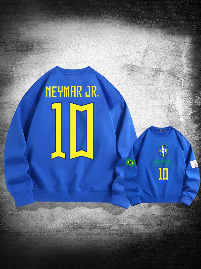 Brasilien-trainings-sweatshirt Neymar Nummer 10 Herrenoberteil - Blau