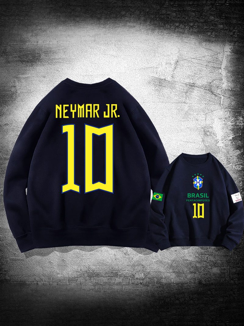 Brasilien-trainings-sweatshirt Neymar Nummer 10 Herrenoberteil - Tiefblau