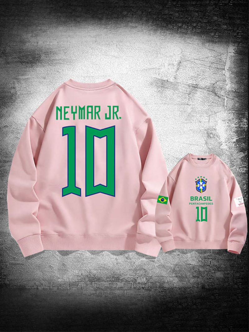 Brasilien-trainings-sweatshirt Neymar Nummer 10 Herrenoberteil - Rosa