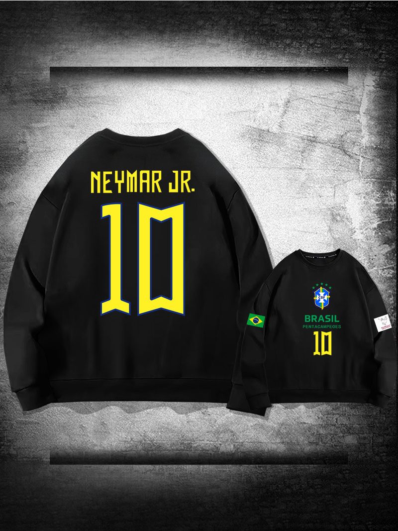 Brasilien-trainings-sweatshirt Neymar Nummer 10 Herrenoberteil - Schwarz