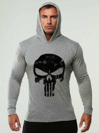 Herren-kapuzenpullover Langärmelig Bedruckt Schickes Polyester-sweatshirt