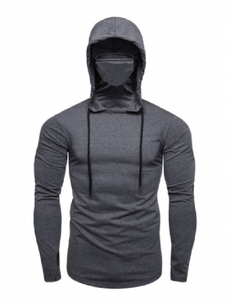 Herren-kapuzenpullover Langärmelig Polyester Grau