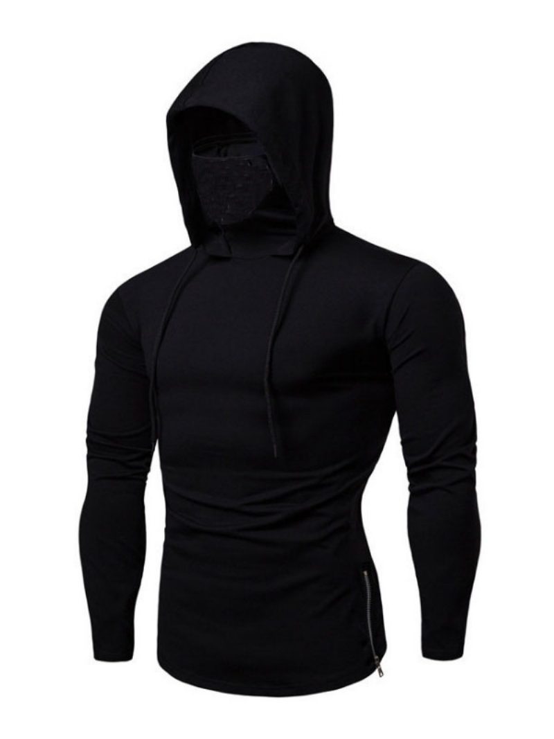 Herren-kapuzenpullover Langärmelig Polyester Grau - Schwarz