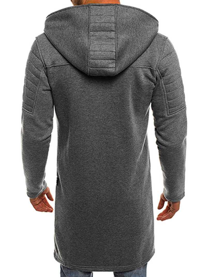 Herren-kapuzenpullover Langärmelig Polyester-sweatshirt - Grau