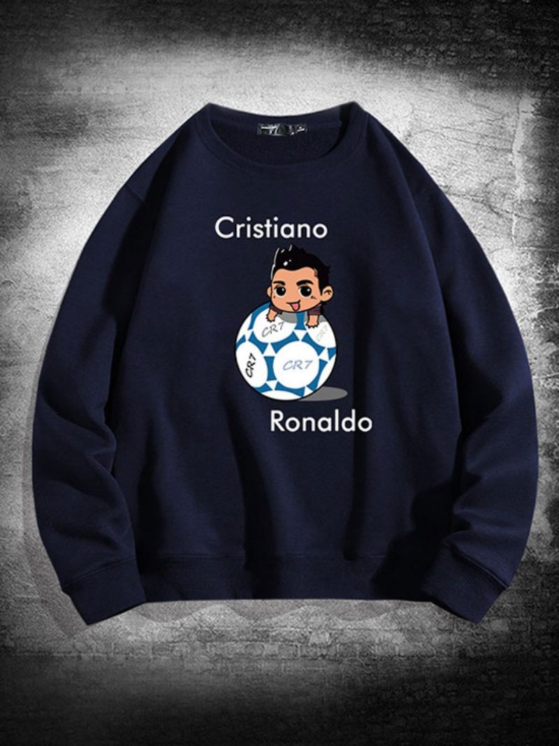 Herren-ronaldo-sweatshirt Mit Langen Ärmeln - Tiefblau