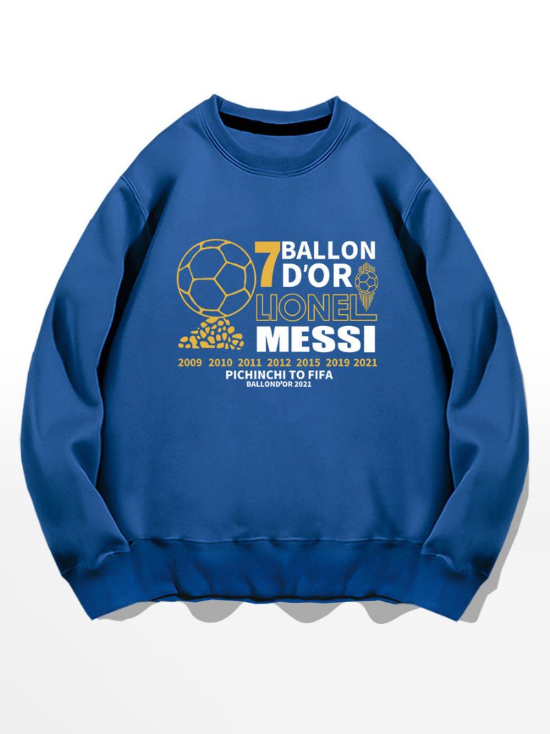 Messi Ballon D'or Sweatshirt Herrenoberteil - Blau