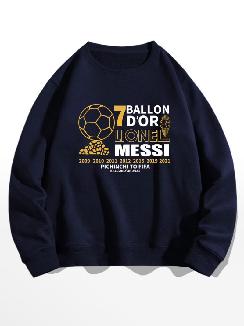 Messi Ballon D'or Sweatshirt Herrenoberteil - Tiefblau