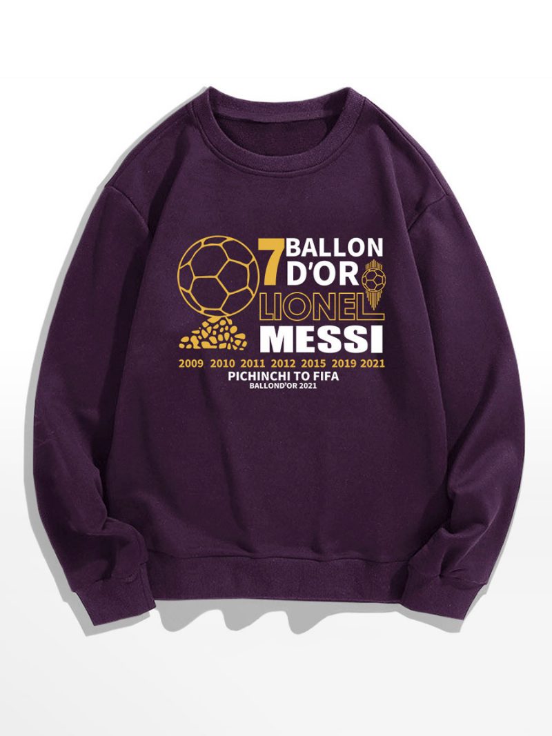 Messi Ballon D'or Sweatshirt Herrenoberteil - Tiefviolett