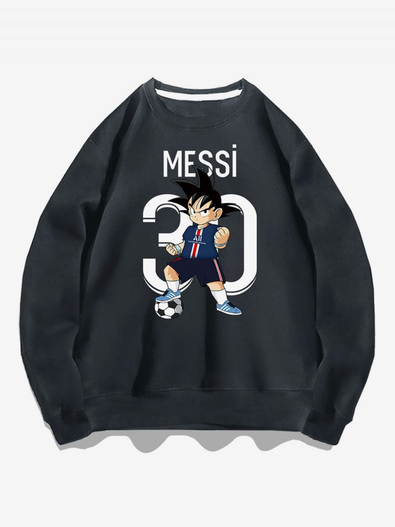 Messi Sweatshirt Herren-oberteil Für Erwachsene - Tiefgrau