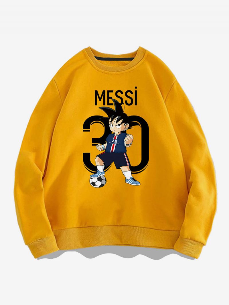 Messi Sweatshirt Herren-oberteil Für Erwachsene - Gelb