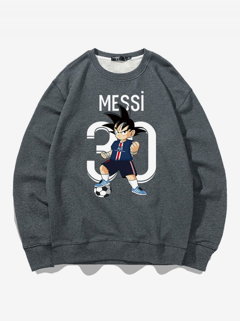 Messi Sweatshirt Herren-oberteil Für Erwachsene - Grau