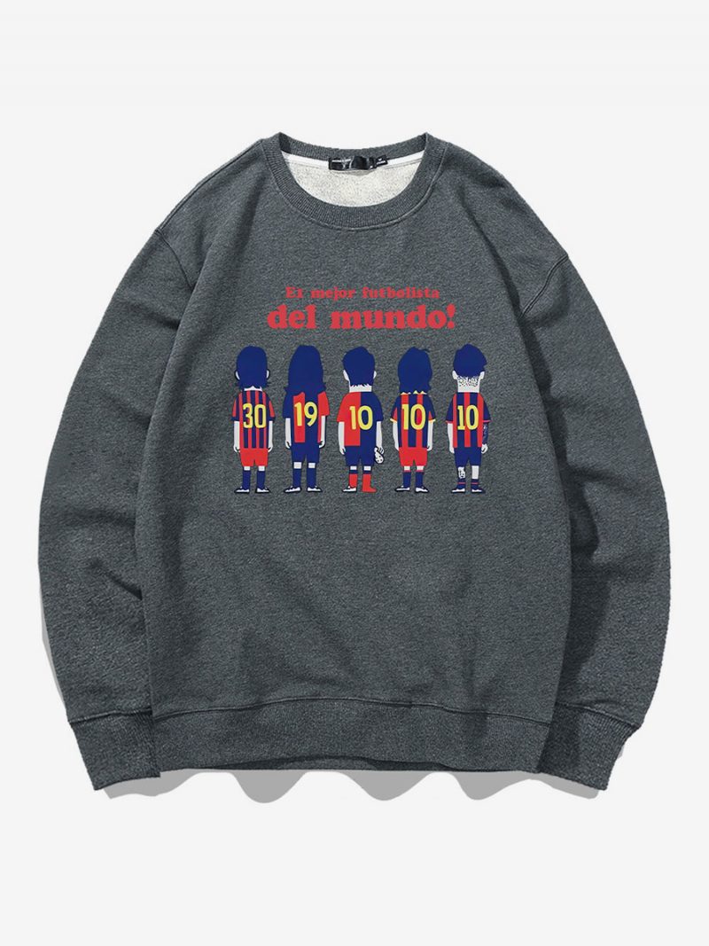 Messi Sweatshirt Herren-oberteil Für Erwachsene - Grau