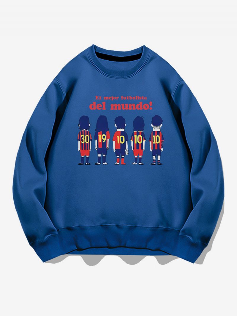 Messi Sweatshirt Herren-oberteil Für Erwachsene - Blau