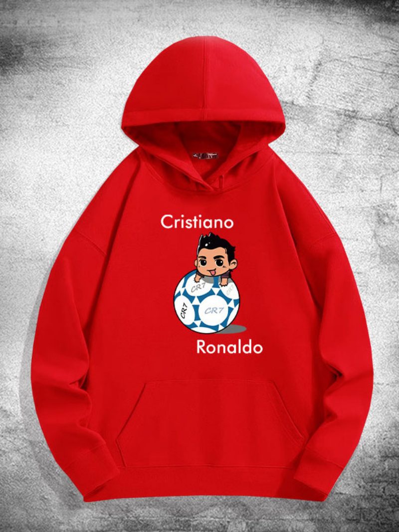 Ronaldo Langarm-hoodie Für Herren - Rot