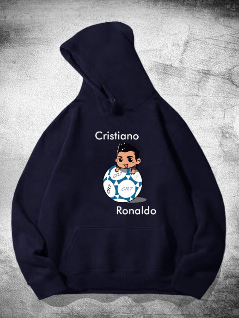 Ronaldo Langarm-hoodie Für Herren - Tiefblau