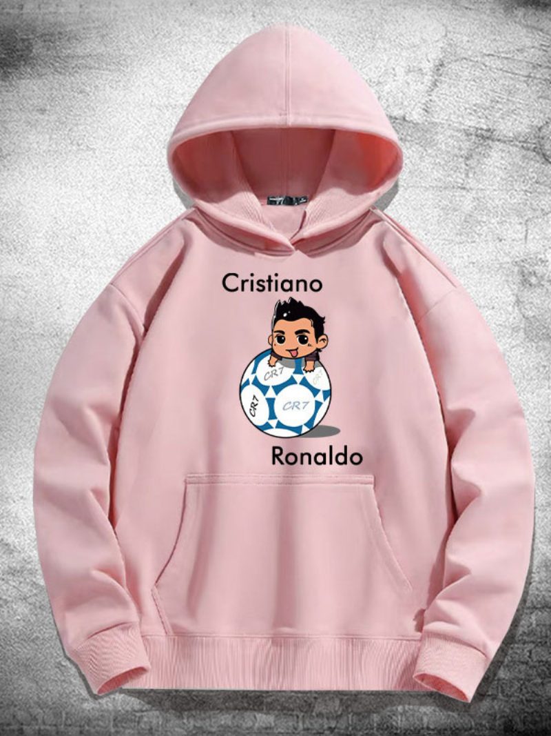 Ronaldo Langarm-hoodie Für Herren - Rosa