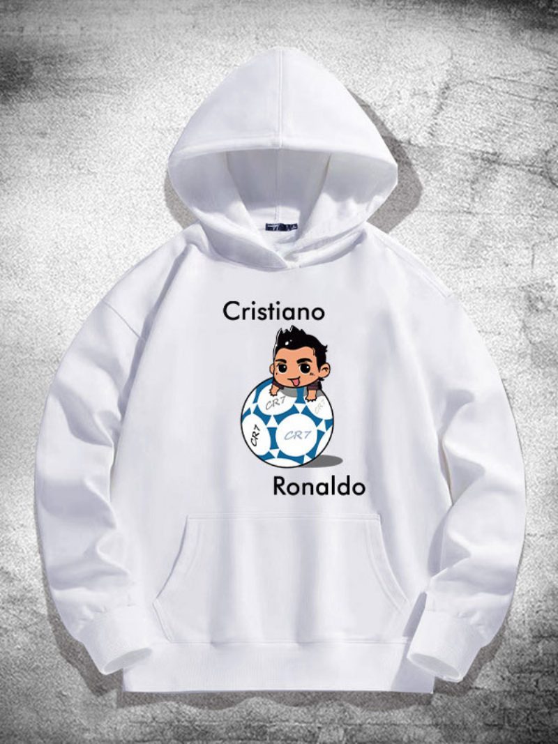 Ronaldo Langarm-hoodie Für Herren - Weiß