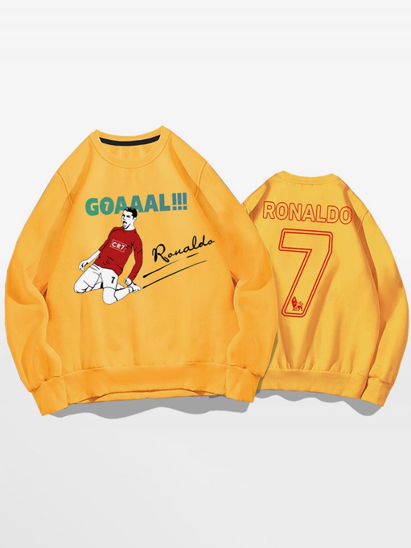 Ronaldo Sweatshirt Herren-oberteil Für Erwachsene - Gelb