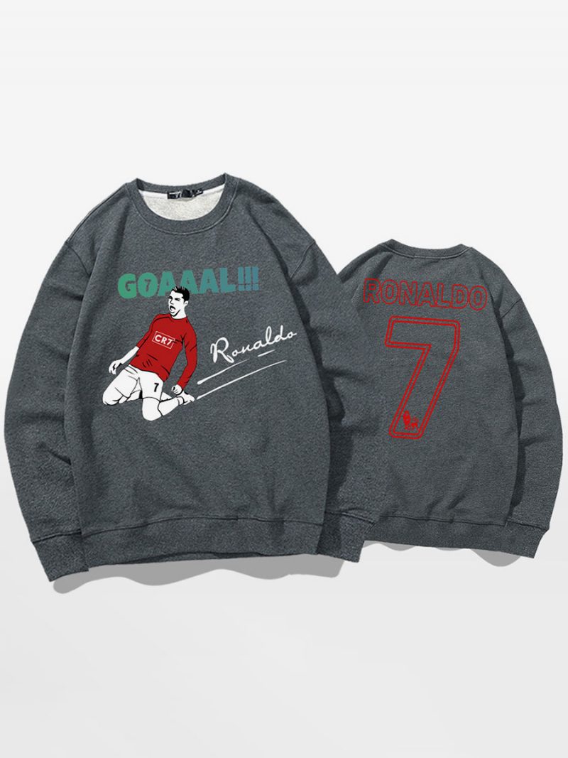 Ronaldo Sweatshirt Herren-oberteil Für Erwachsene - Grau