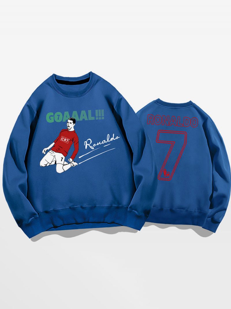 Ronaldo Sweatshirt Herren-oberteil Für Erwachsene - Blau