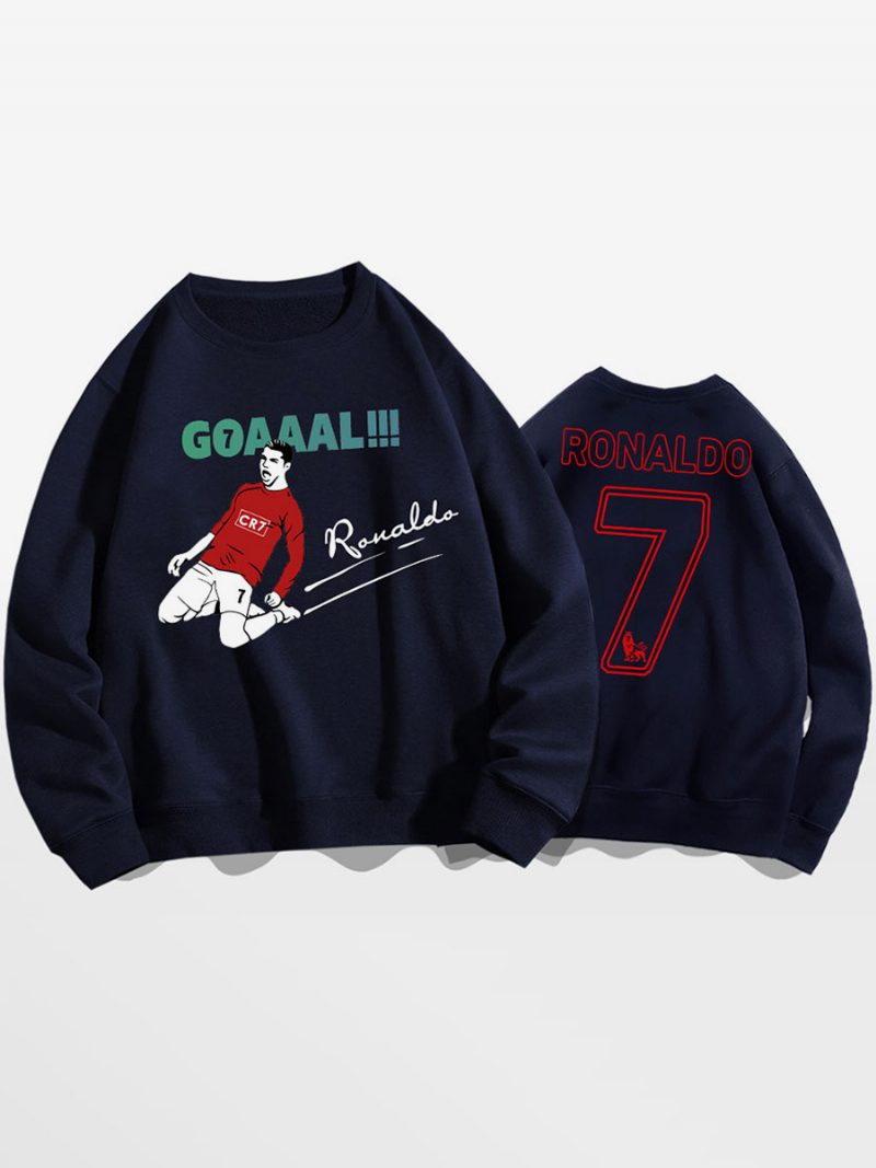 Ronaldo Sweatshirt Herren-oberteil Für Erwachsene - Tiefblau